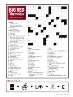 Magazine page image for themeless crossword puzzle