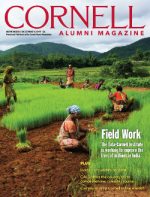 November/December magazine cover image of rice fields in India